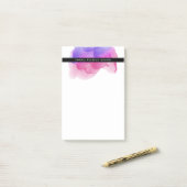 マゼンモダンタ色の水パーソナライズされた色 ポストイット (デスク上)