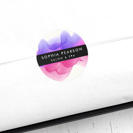 マゼンモダンタ色の色枠 ラウンドシール