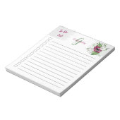 マゼンモノグラムのタ色の水色フローラを一覧表示するには ノートパッド (回転)