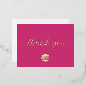 マゼン実在タバラ金ゴールドフォイル事業 箔招待状ポストカード (正面/裏面)