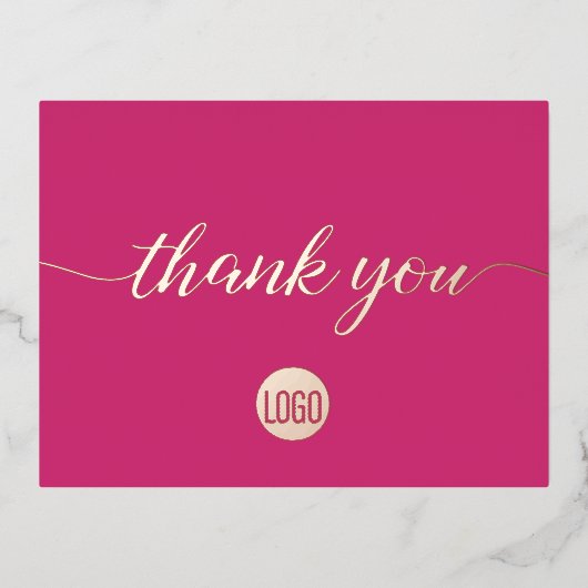 マゼン実在タバラ金ゴールドフォイル事業 箔招待状ポストカード (正面)