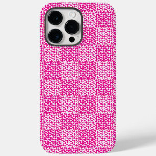 マゼン市松模様にタと白の愛 Case-Mate iPhone 14 PRO MAXケース