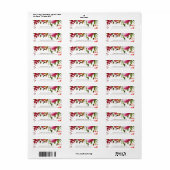 マゼン結婚タピンクサンゴフローラアドレス ラベル (フルシート)