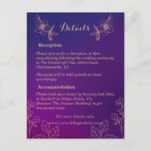 マゼン鮮やかタパープル(フローラが並び結婚た) エンクロージャーカード (正面)