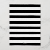 マゼン鮮やかタピンクトロピカルガーデンフローラ 箔招待状 (裏面)