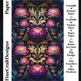 マゼン鮮やかタ、ピンク牡丹開花CT3クラフト紙