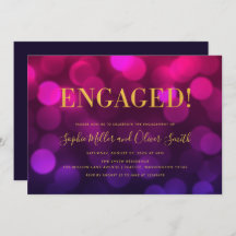 マゼン鮮やかタ《写真》ぼけ味フェイク金ゴールド婚約パーティ