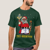 マソニックなサンタクロースのメリークリスマスと Tシャツ (正面)