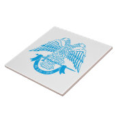 マソニックのシンボルとしての両頭のワシ タイル (側面)