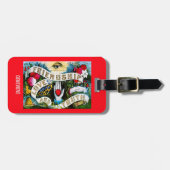 マソニックカラフル真理ロマンチックな愛の友情 ラゲッジタグ (正面横)