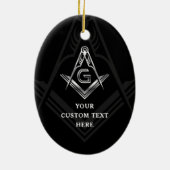 マソニッククリスマスオーナメント | Freemason Jewel セラミックオーナメント (裏面)