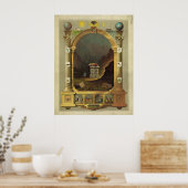 マソニックグラフフリーメーソンフリーメーソン ポスター (キッチン)