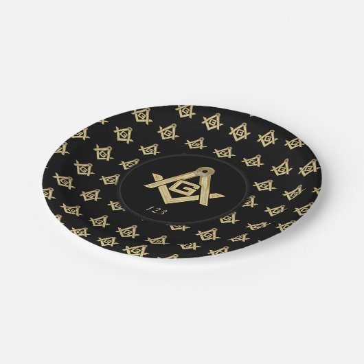 マソニックゴールデンラッシュ ペーパープレート (アングル)