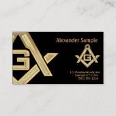 マソニックゴールデンラッシュ 名刺 (裏面)