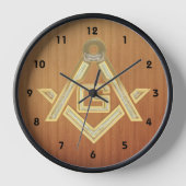 マソニックゴールデンラッシュ 壁時計 (正面)