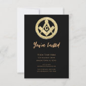 マソニックゴールデンラッシュ 招待状 (正面)