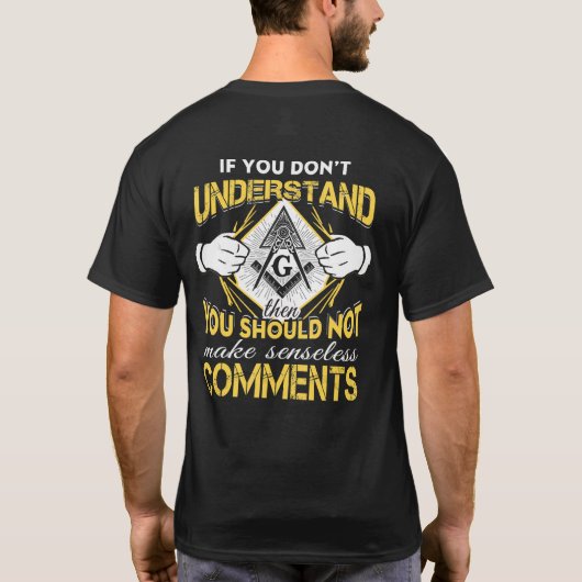 マソニックストアFreemason Tシャツギフト Tシャツ (裏面)
