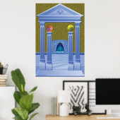 マソニックチャンバードリーム風景 ポスター (ホームオフィス)