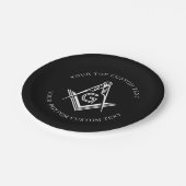 マソニックパーティー供給 |パーソナライズされた紙プレート ペーパープレート (アングル)