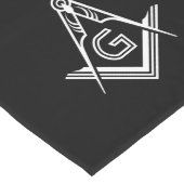 マソニックパーティー装飾 |白黒 ロングテーブルランナー (コーナー)