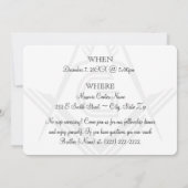 マソニックフェローシップディナー招待状- Freemassony 招待状 (裏面)