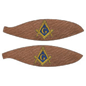 マソニックフリーメゾンズスクエアとコンパスレザー バスケットボール (パネル)