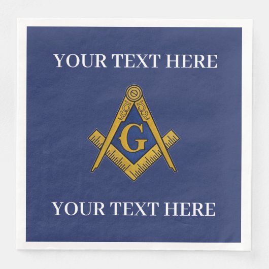 マソニックフリーメーソンスクエアとコンパスブルー (正面)