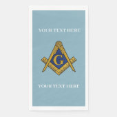 マソニックフリーメーソンスクエアとコンパスブルー (正面)