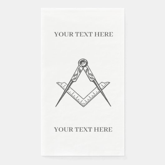 マソニックフリーメーソンスクエアとコンパス (正面)