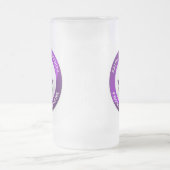 マソニックフロストマグパープル フロストグラスビールジョッキ (中央)