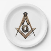 マソニックマインド（ゴールデンブラウン） ペーパープレート (正面)