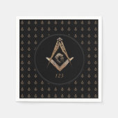 マソニックマインド スタンダードカクテルナプキン (正面)