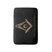 マソニックマインド(BrownishGold) バスマット (正面縦)