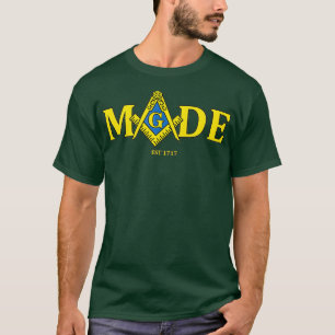 マソニックメイドEST 1717フリーメソンロッジ Tシャツ