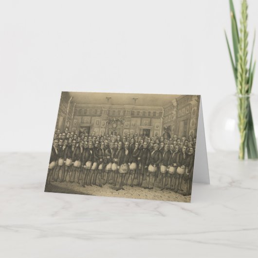 マソニックメモリアルフリーメーソンフリーメーソン カード (正面)