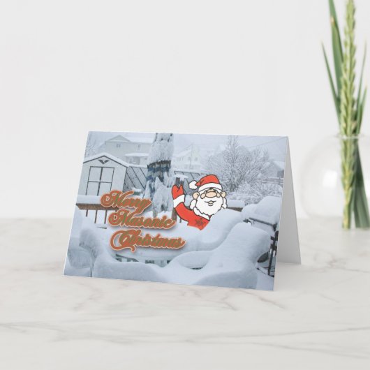 マソニックメリークリスマス シーズンカード (正面)