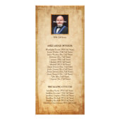 マソニックラックカードテンプレート |古い素朴羊皮紙 ラックカード (裏面)