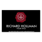 マソニックワックスシール マグネット名刺 (正面)