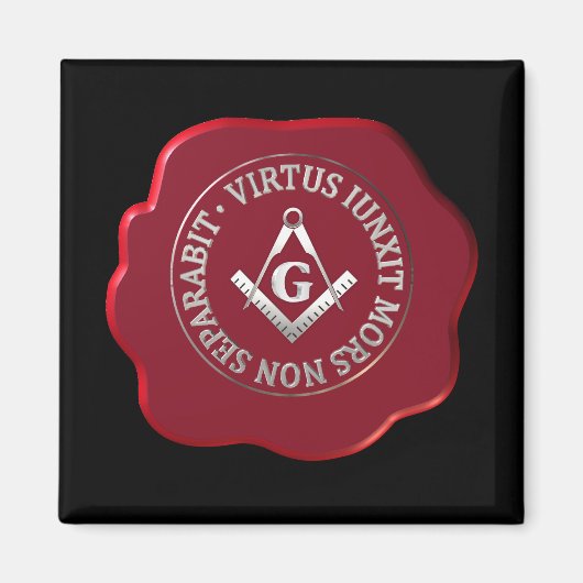 マソニックワックスシール マグネット (正面)