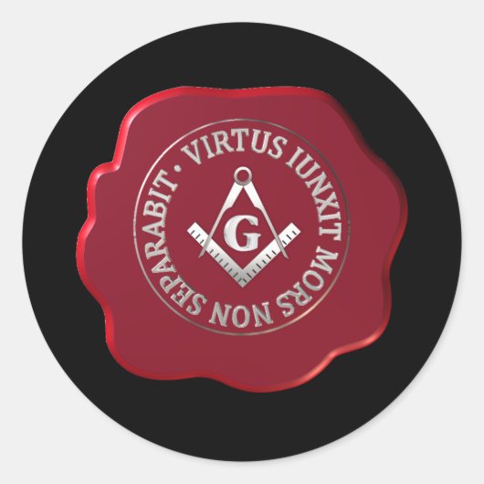 マソニックワックスシール ラウンドシール (正面)