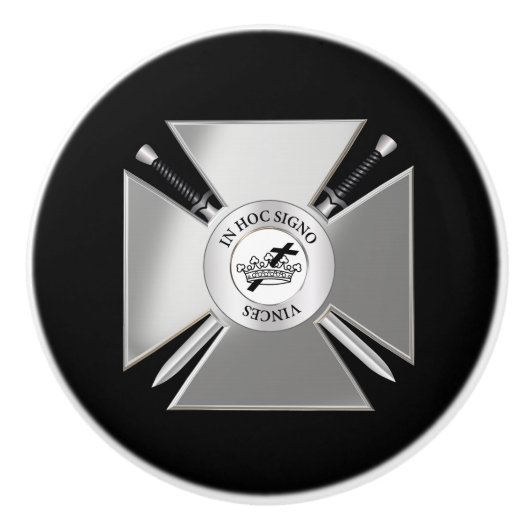 マソニック十字 セラミックノブ (正面)