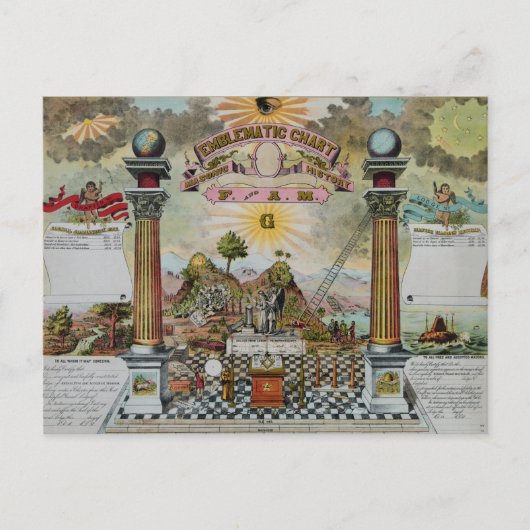 マソニック図2 ポストカード (正面)