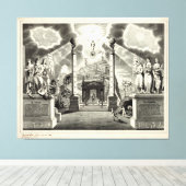 マソニック図(1846) キャンバスプリント (インサイチュ (ウッドフロア))