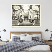 マソニック図(1846) キャンバスプリント (インサイチュ (寝室))