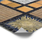 マソニック床タイルモザイク ポスター (角)