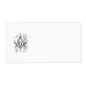 マソニック度表 ラベル (正面)