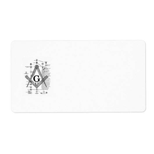 マソニック度表 ラベル (正面)