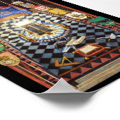 マソニック王室のアーチトレーシングボード – 中 ポスター (角)