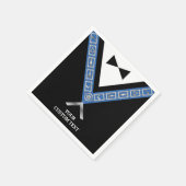 マソニック紙ナプキンス |フリーメーソンパーティー供給 スタンダードカクテルナプキン (角)