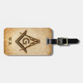 マソニック素朴ラゲッジタグ |フリーメーソンの贈り物 ラゲッジタグ (正面横)